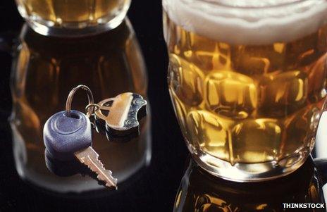 Beer and car keys