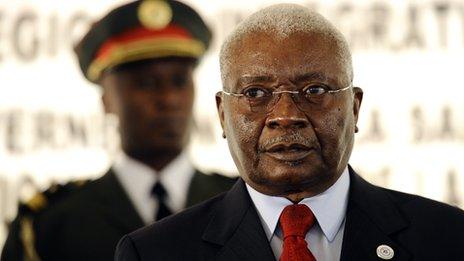 Mozambican President Armando Guebuza in Maputo (August 2012)