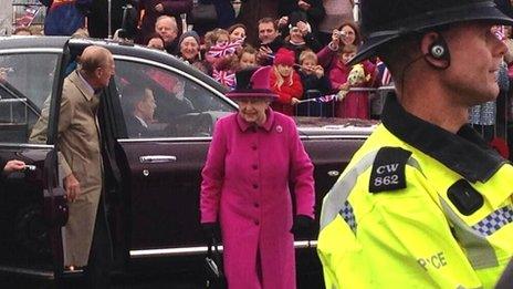 The Queen and Duke of Edinburgh in Newhaven