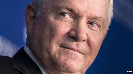 Former US Defence Secretary Robert Gates appeared at the Johns Hopkins University School of Advanced International Studies in Washington on 22 October 2013