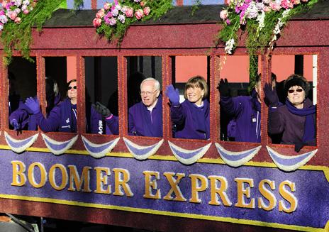 "Boomer express" train promoting Alzheimer's awareness among baby boomers