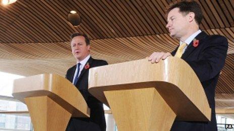 David Cameron and Nick Clegg