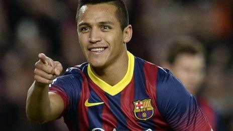 Barcelona's Alexis Sanchez