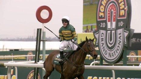 AP McCoy winning the Grand National in 2010