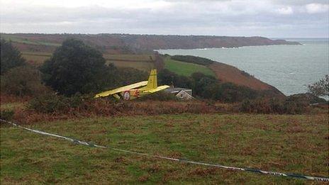 Crashed plane