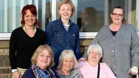 Lesley Lomas with Maxine Peake