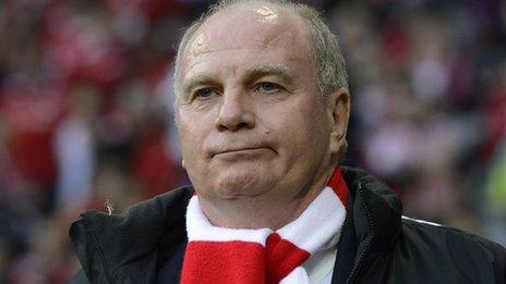 Bayern Munich's Uli Hoeness