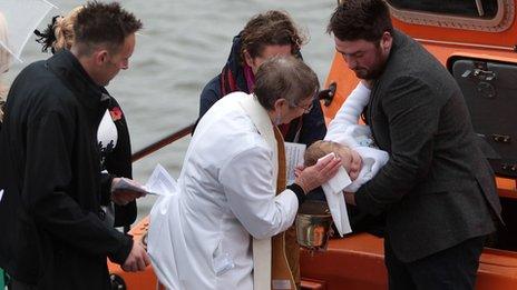 Lifeboat christening