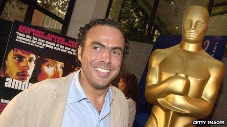 Alejandro Gonzalez Inarritu poses at a press event for the directors of Oscar-nominated foreign language films at the Oscars on 23 March 2001