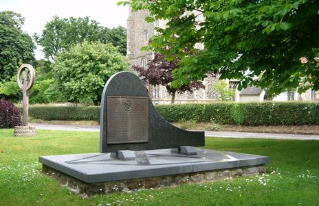 Memorial in churchyard