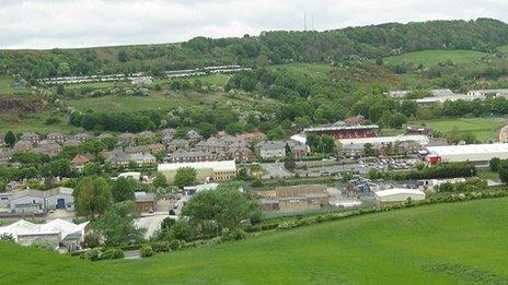 View of Scarborough's Seamer Road area before demolition of the football stadium in 2011