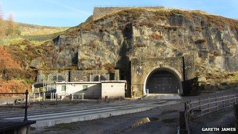 The western end of the Woodhead tunnels