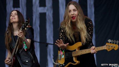 Haim at Glastonbury 2013