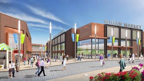 Wigan town centre development