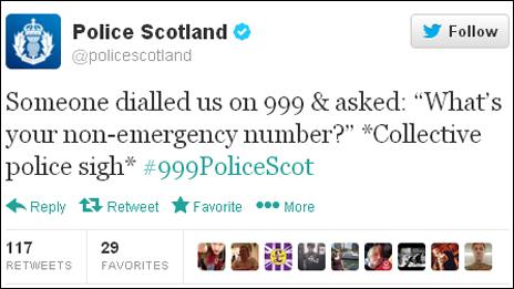 Police Scotland tweet