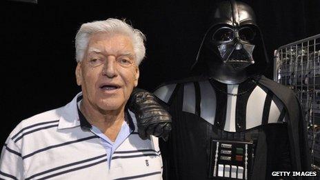 Dave Prowse with Darth Vader