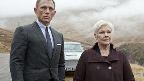 Daniel Craig and Dame Judi Dench in Skyfall