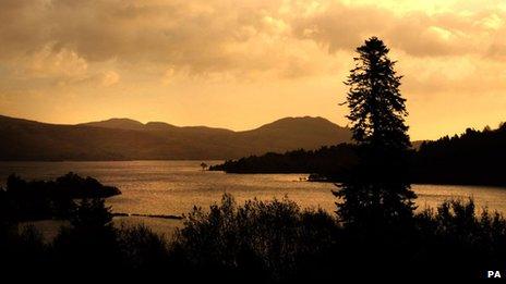 Loch Lomond at dusk