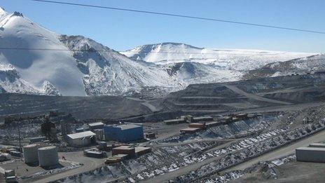 The high-altitude Kumtor gold mine in Kyrgyzstan