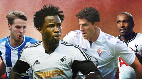 Nick Powell, Wilfried Bony, Mario Gomez, Jermain Defoe