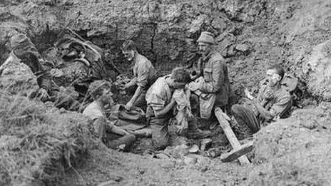 World War 1 trenches