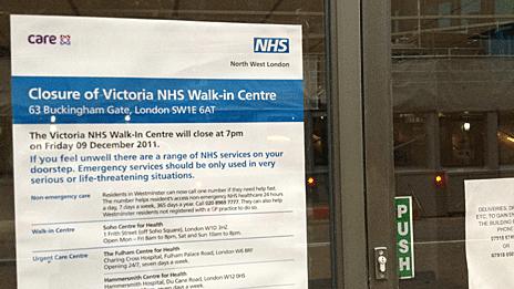 NHS Victoria walk-in centre