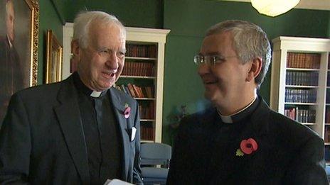 Right Reverend Christopher Budd and Monsignor Mark O'Toole