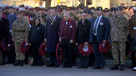 Remembrance service in Glasgow