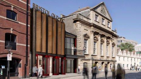 Artists' impression of the revamped foyer of the Bristol Old Vic theatre