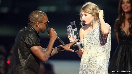 Kanye West and Taylor Swift