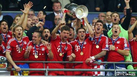 Bayern Munich celebrate