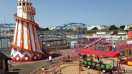 Clacton Pier helter-skelter