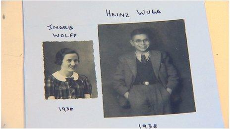 Ingrid, left, and Henry as children