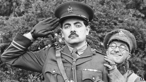 Rowan Atkinson and Tony Robinson