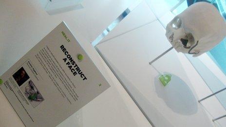 The 3D printing features in an exhibition at London's Science Museum