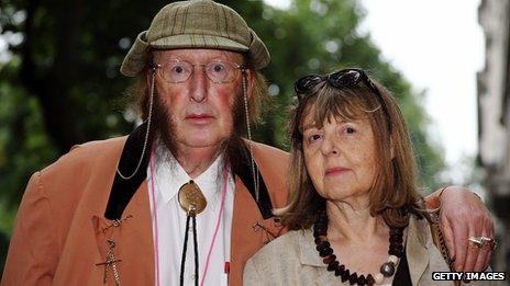 John McCririck and his wife Jenny McCririck