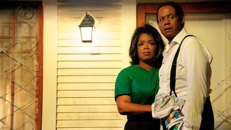 Oprah Winfrey with Forest Whitaker in The Butler