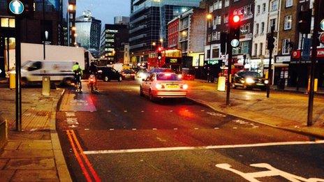 The junction of Whitechapel Road and Commercial Road