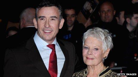 Steve Coogan and Dame Judi Dench