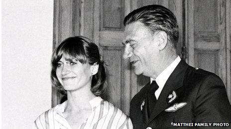 Evelyn Matthei and her father at her graduation in 1979