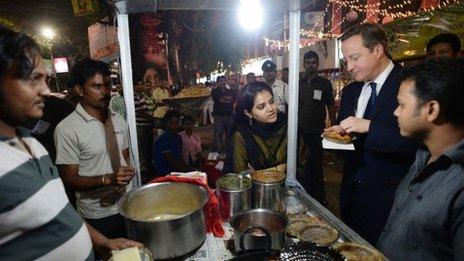 David Cameron in Calcutta