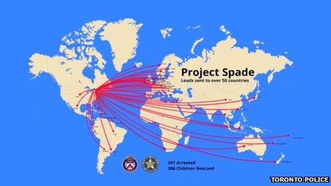 Toronto police infographic on Project Spade