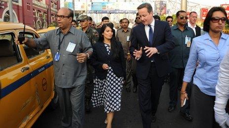 Priti Patel and David Cameron