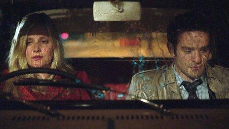 Romola Garai and Charlie Cox in Legacy