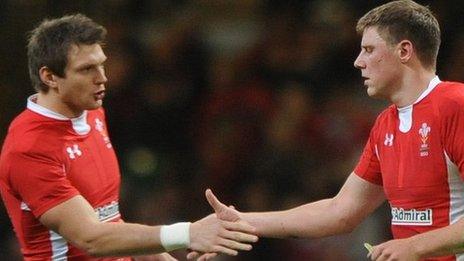 Dan Biggar (left) and Rhys Priestland