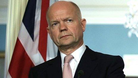 UK Foreign Secretary William Hague