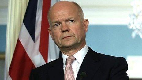 UK Foreign Secretary William Hague