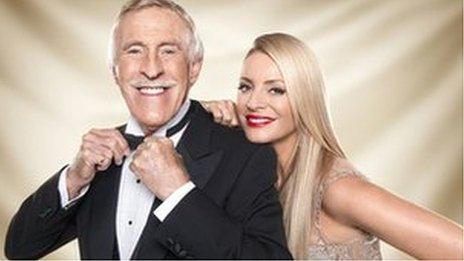 Bruce Forsyth and Tess Daly