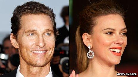 Matthew McConaughey and Scarlett Johansson