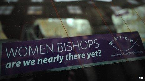 Women bishops car sticker